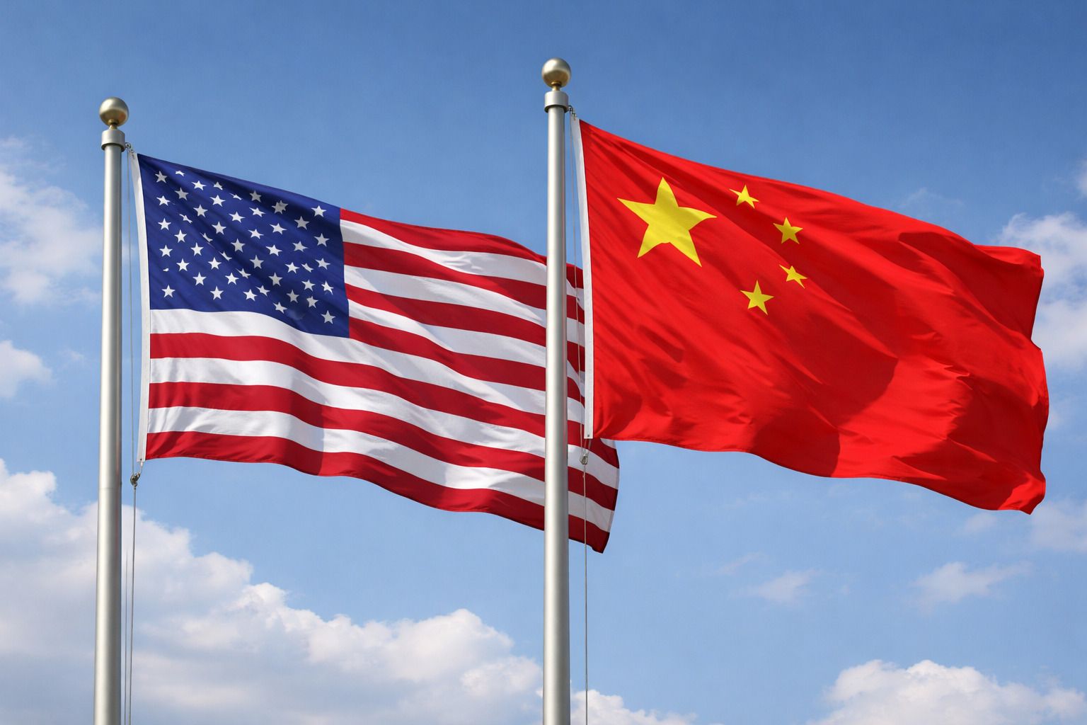 American Chinese Flag Waivering