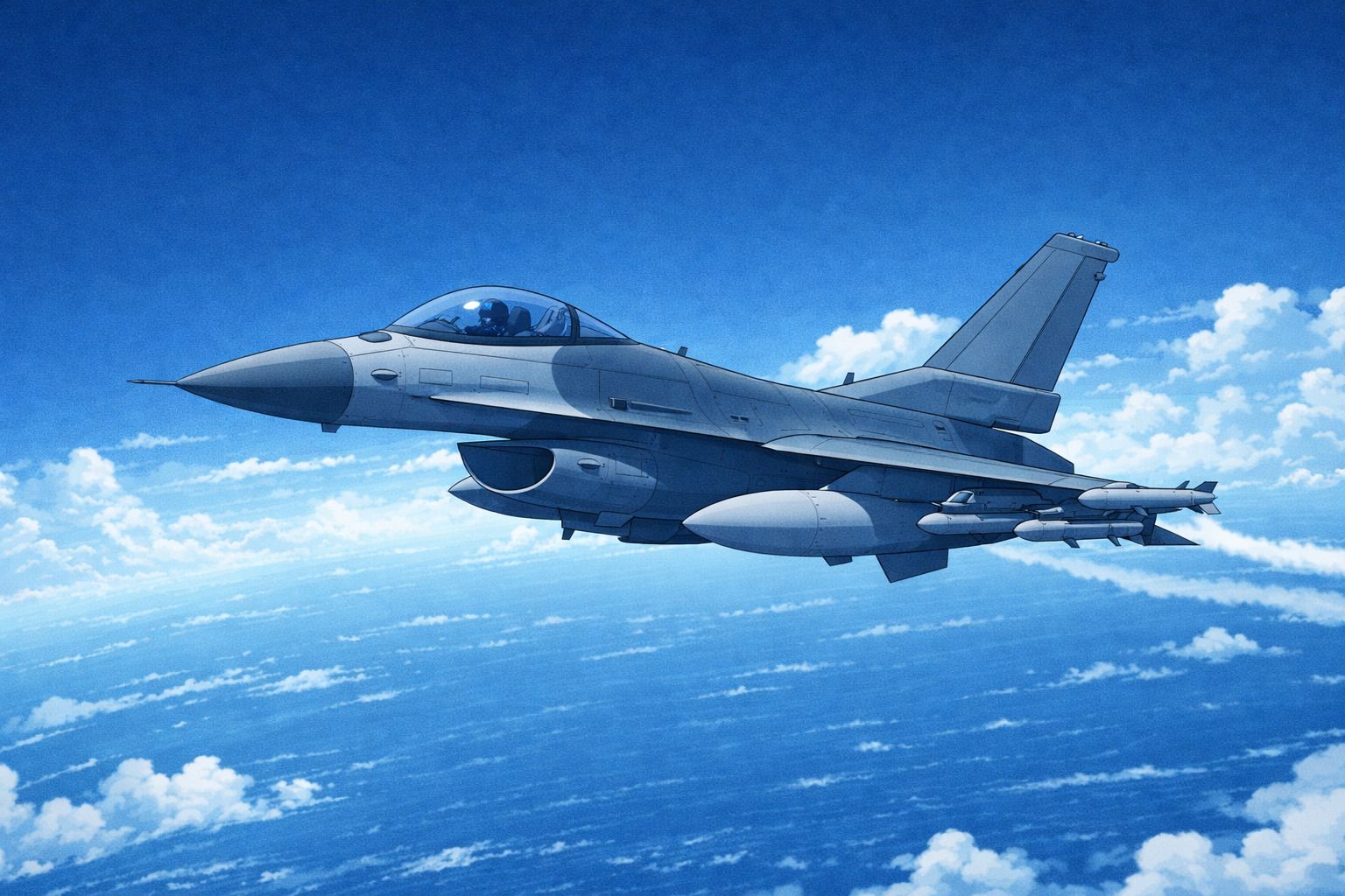 Fighter Jet In The Sky