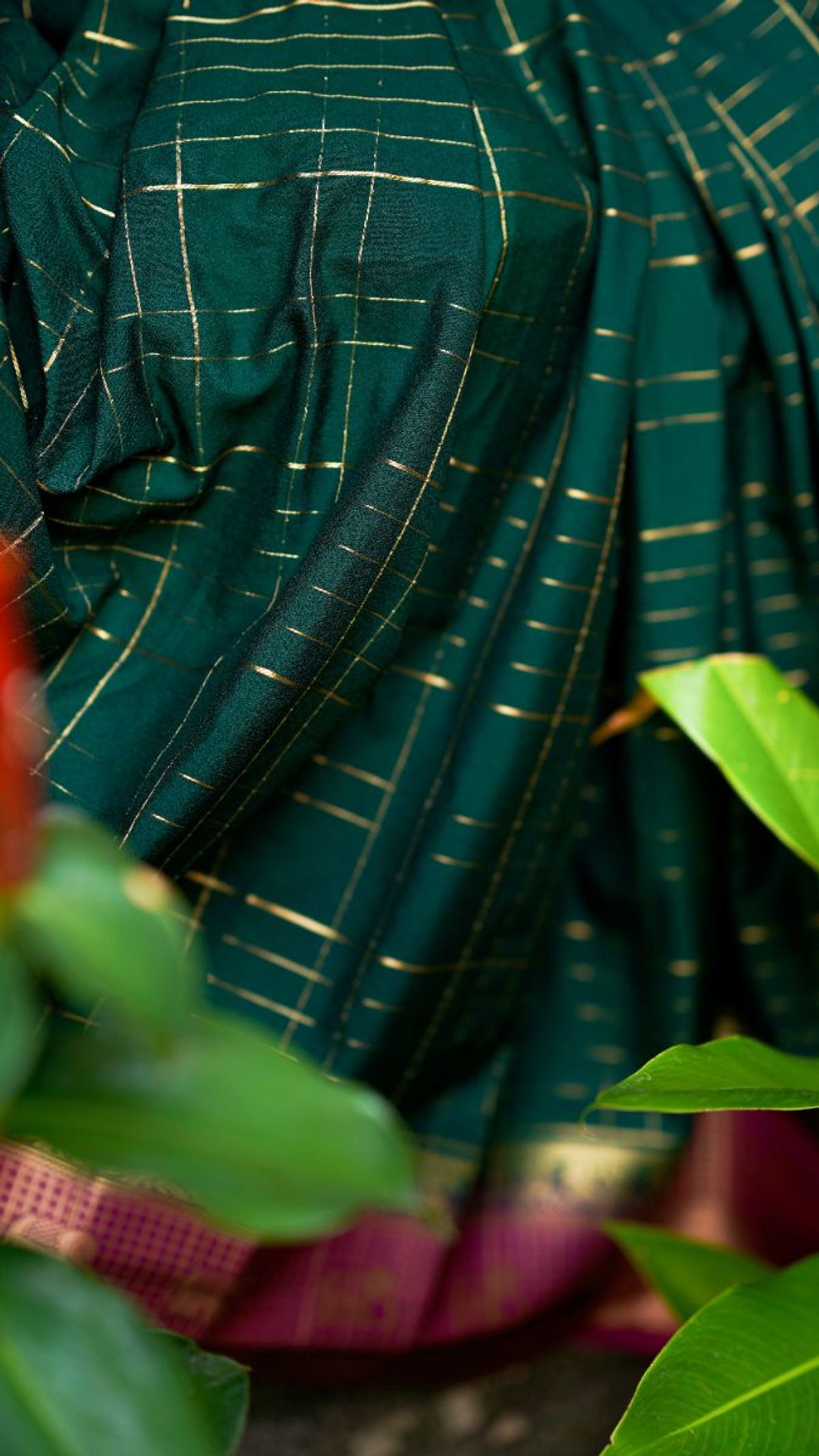 Mysore Kattam Silk Saree view 5