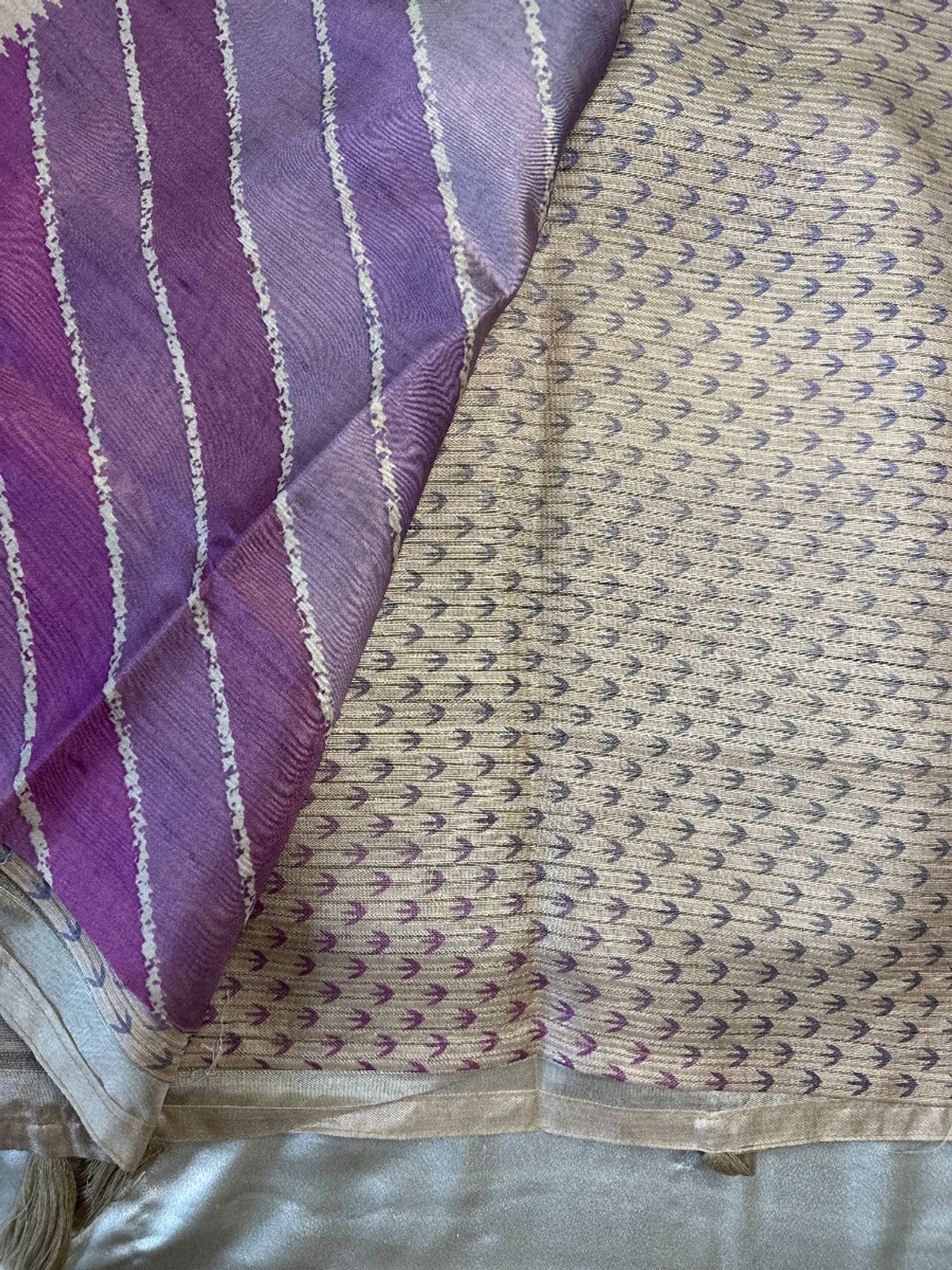 Lilac Aura Saree  view 2