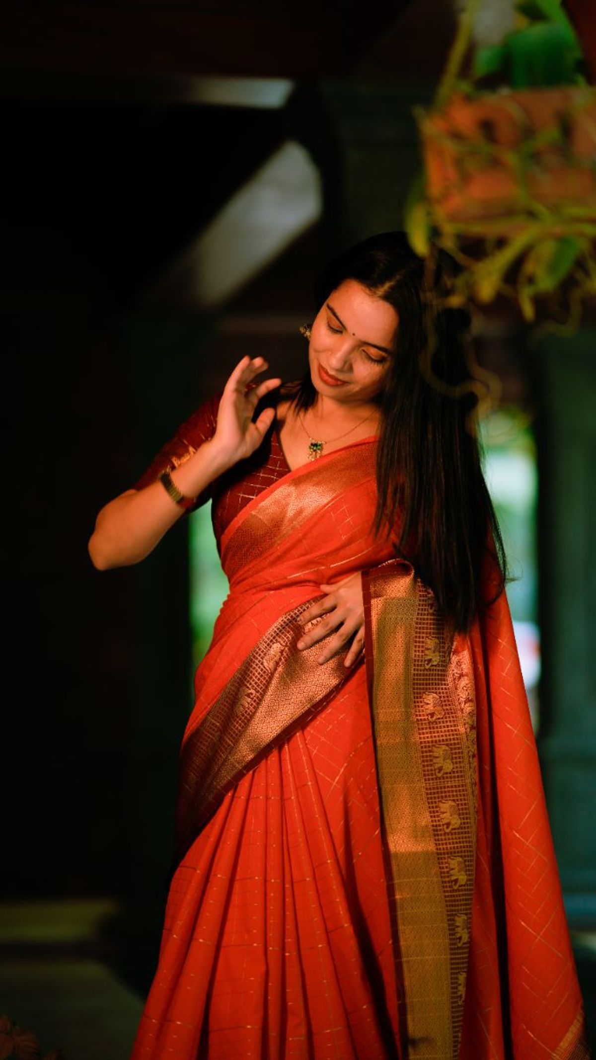 Mysore Kattam Silk Saree view 3