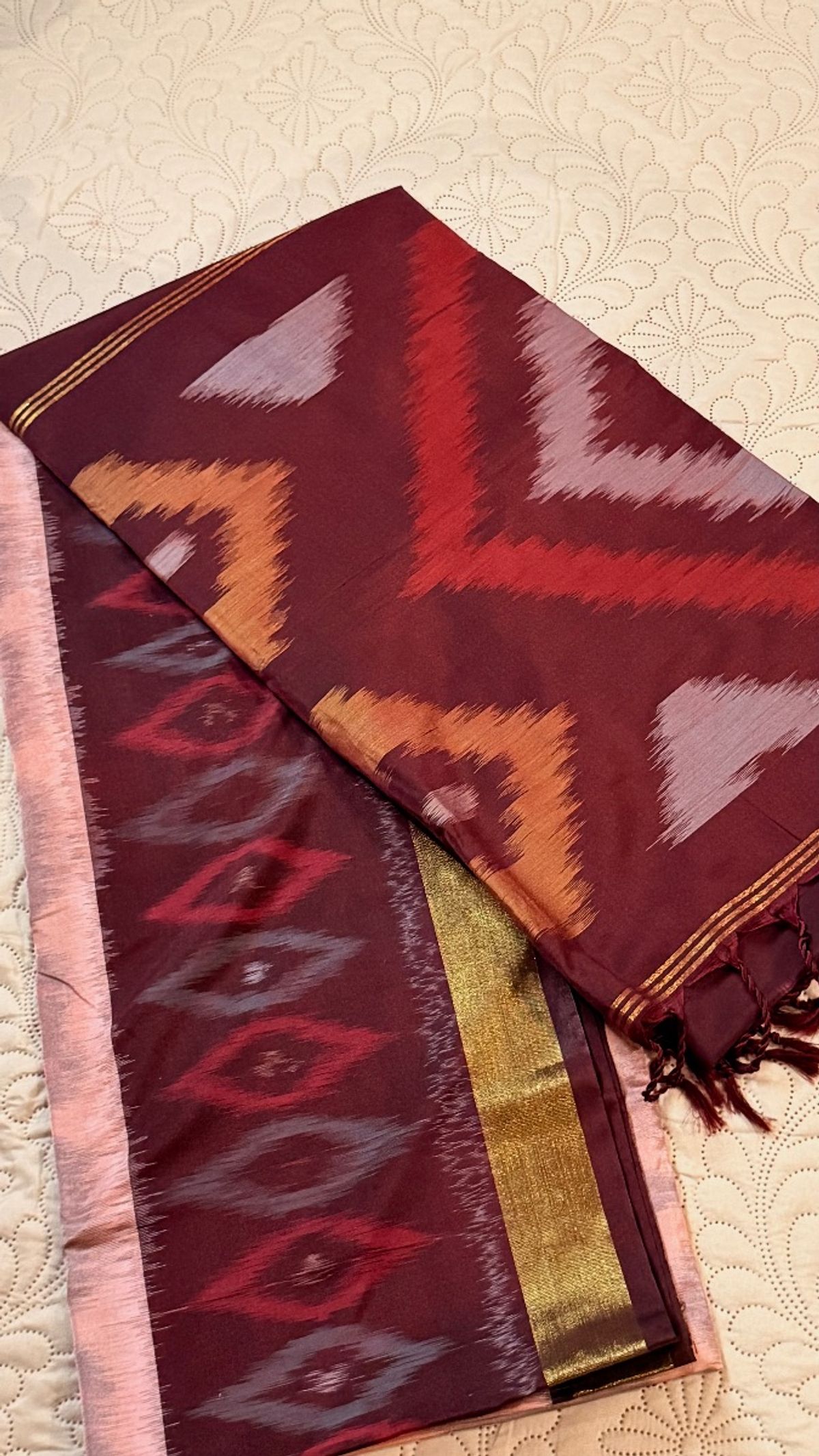 Pochampalli Soft Silk Saree view 2