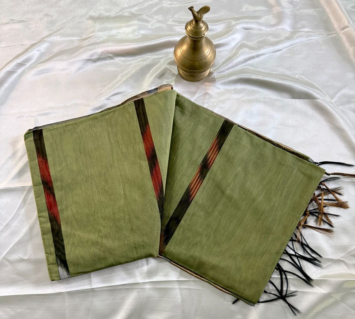 Ikat Fancy Cotton Saree view 2