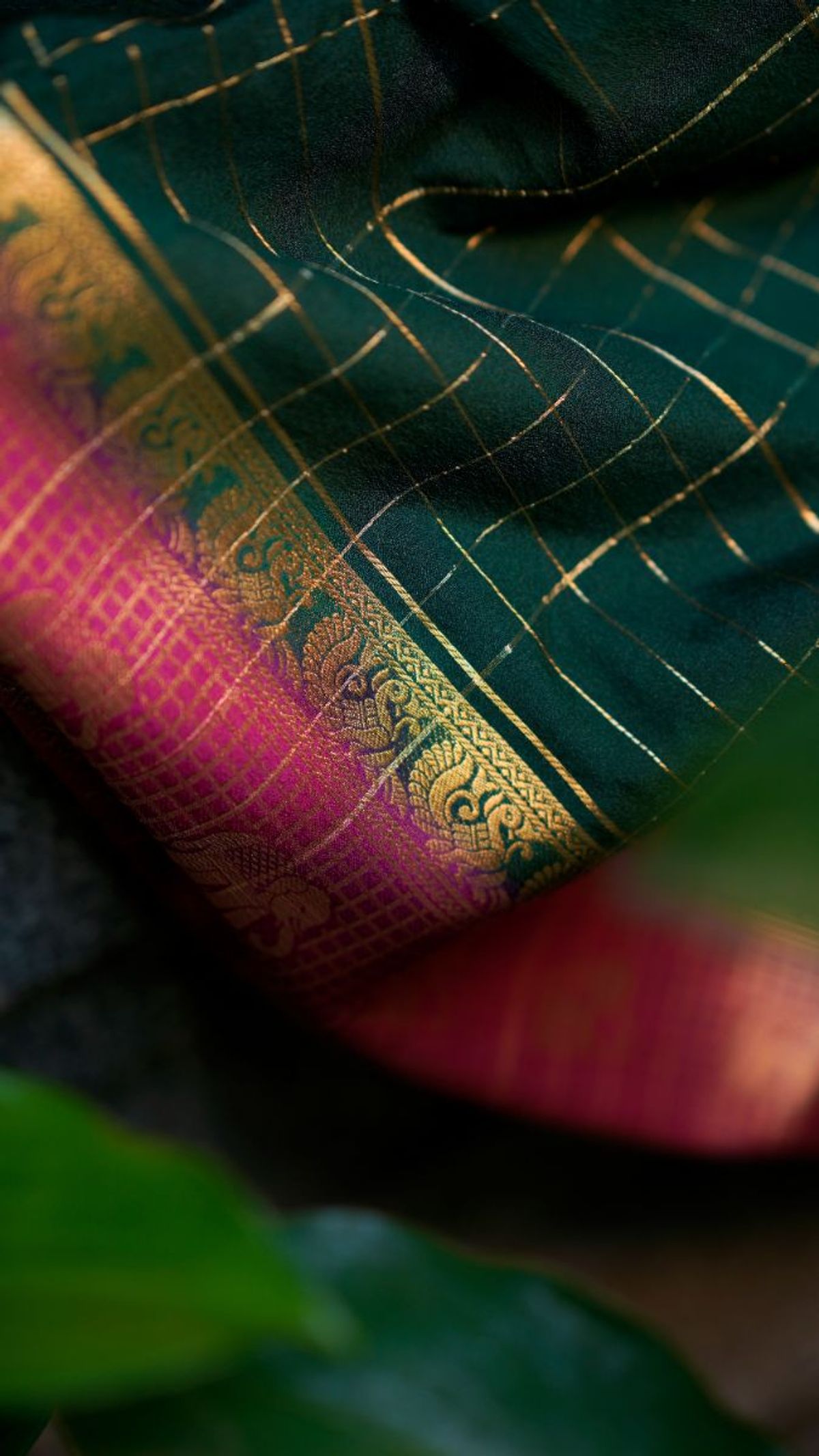 Mysore Kattam Silk Saree view 4