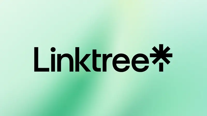 Gambar yang bertuliskan logo Linktree