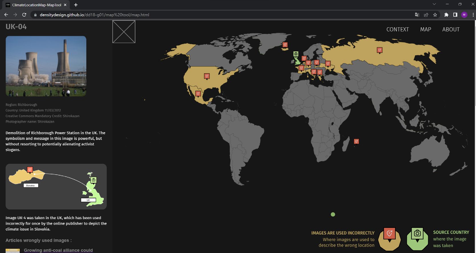 Climate Images Location Map — 项目图 3