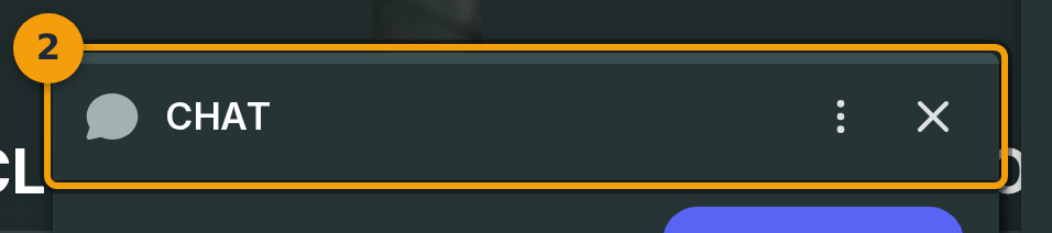 Check the chat header to confirm the right conversation