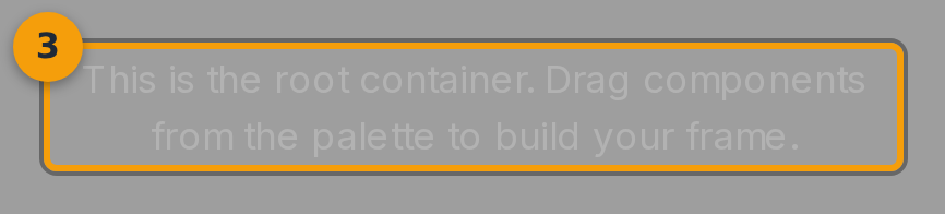 Explore the root container canvas