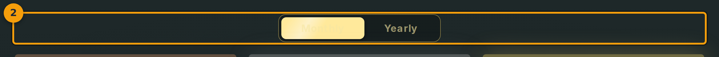 Switch between monthly and yearly billing