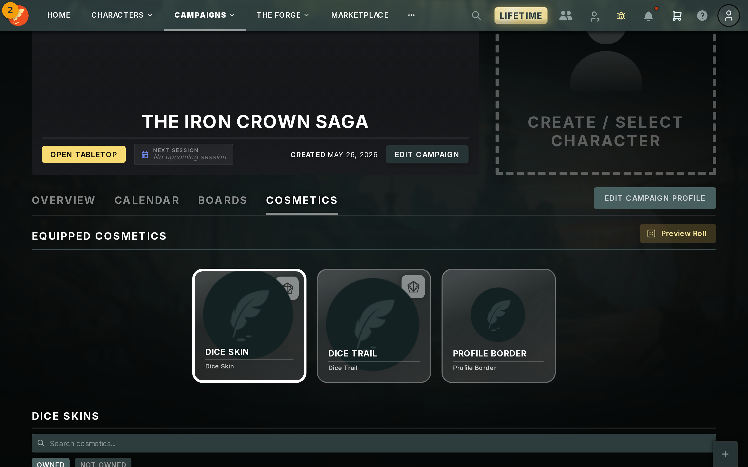 Watch the roll and check the result banner