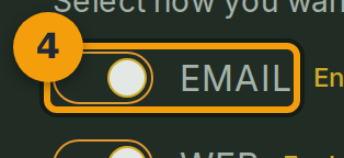 Toggle your preferences and save