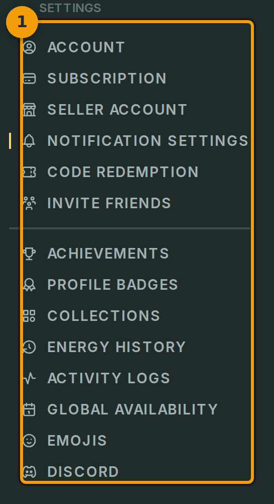 Open the Notification Settings tab