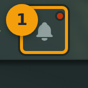Auf das Glockensymbol in der oberen Navigation klicken