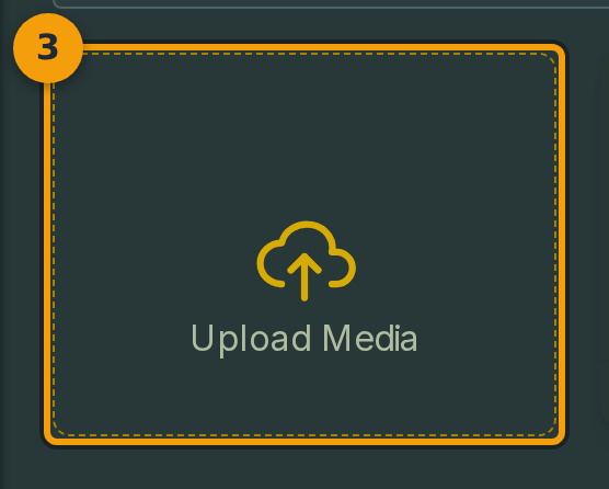 Drop or select a file in the upload dialog