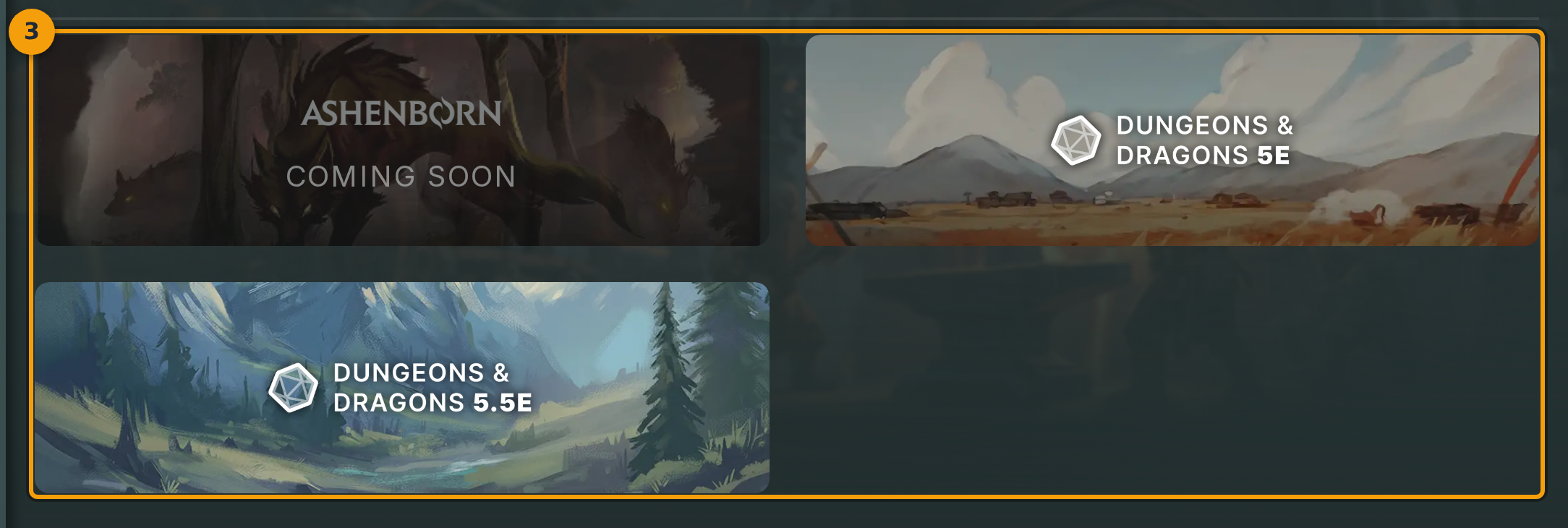 Select a game system