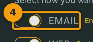 Flip toggles and save your changes