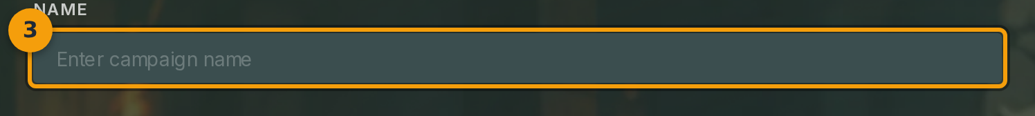 Name your campaign