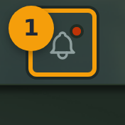 Haz clic en el icono de campana en la barra de navegación superior