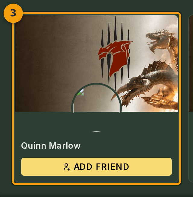 Review the matching profile card