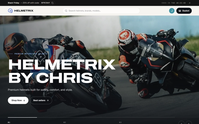 Helmetrix — project screenshot