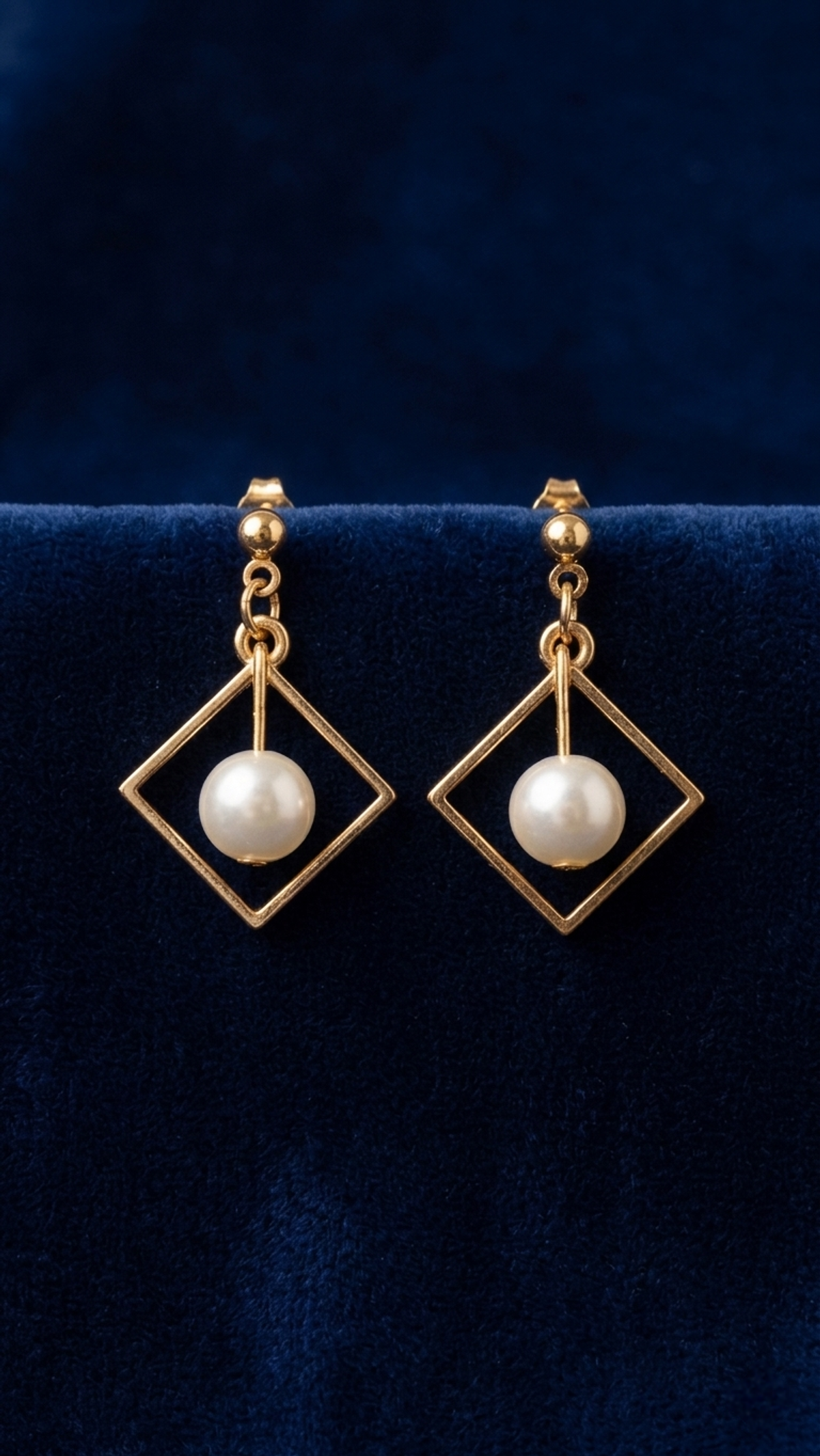Locked Pearl Drops, Earrings (view 2)