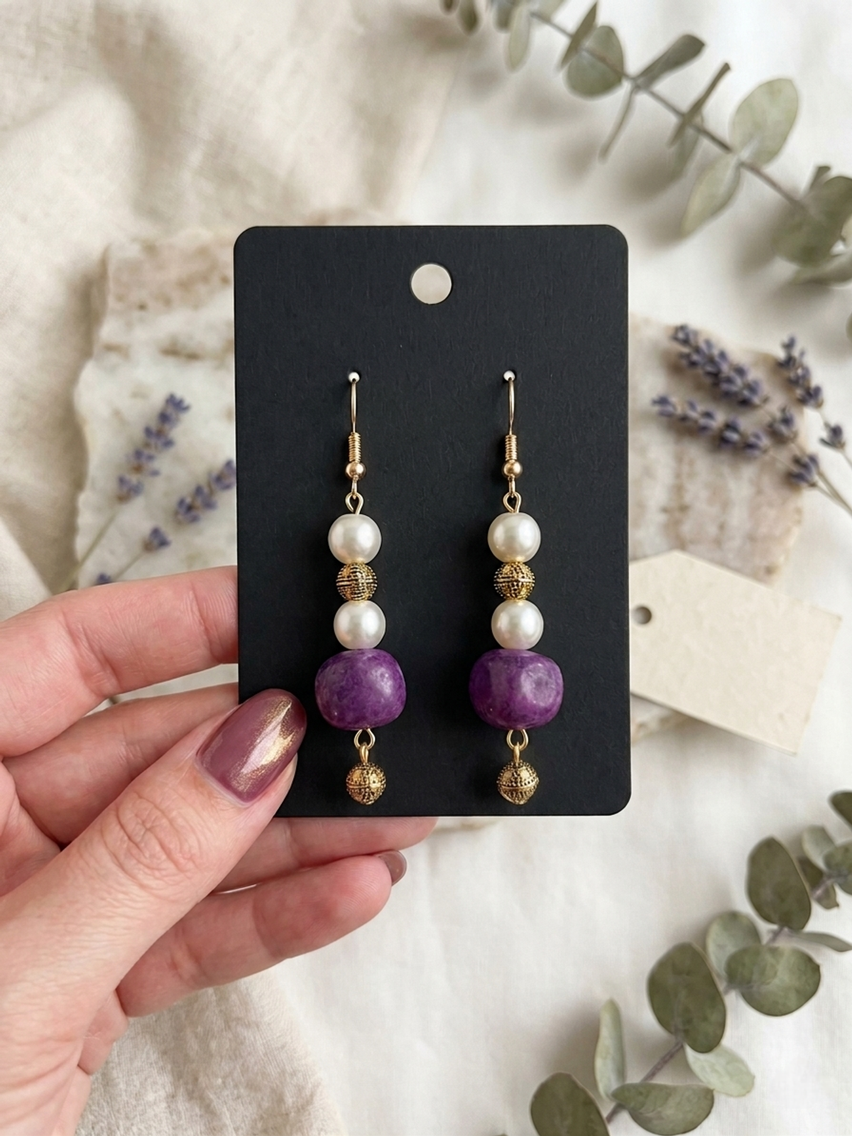 The Lavender Lineage, Earrings