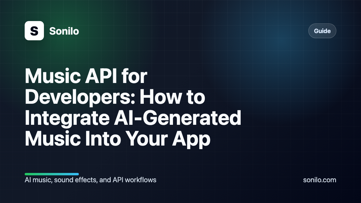 Music API for Developers: How to Integrate AI-Generated Music Into Your App cover image