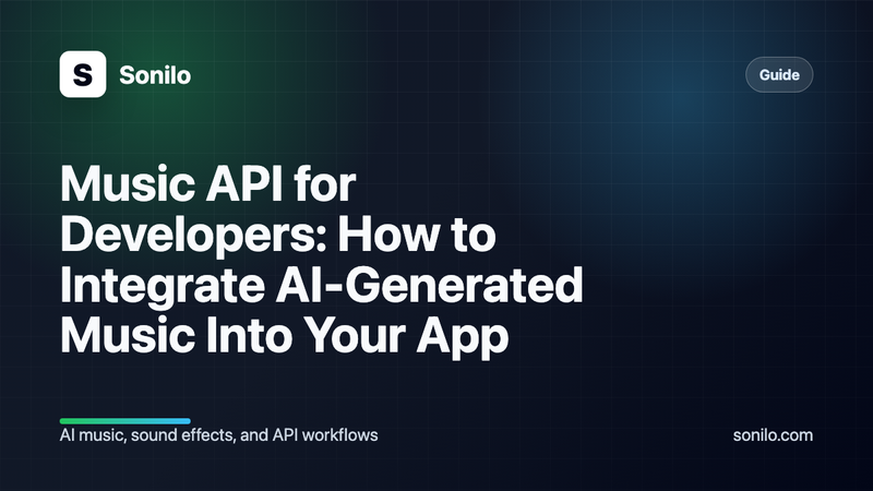 Music API for Developers: How to Integrate AI-Generated Music Into Your App cover image