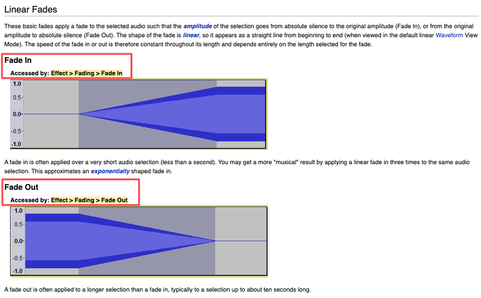 Understand audio linear fades to smoothly transition tracks when learning how to put a song on a video project.