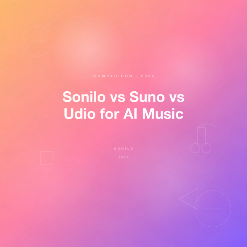Sonilo vs Suno vs Udio for AI Music cover image