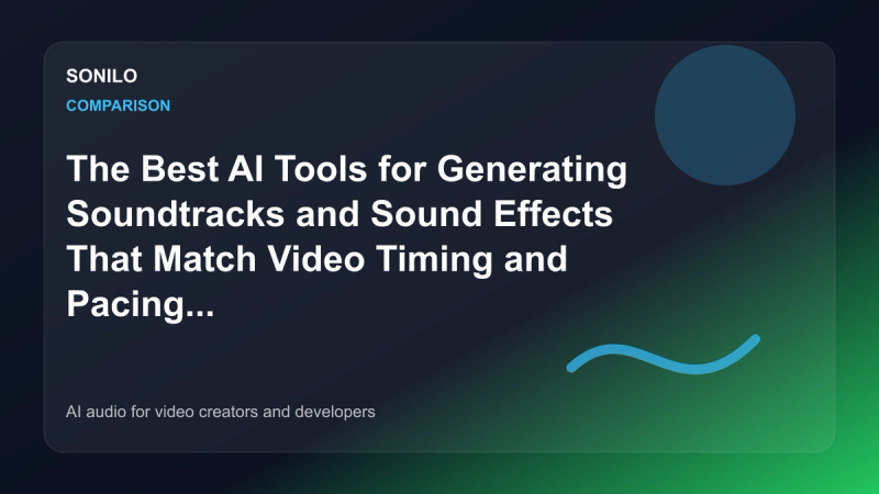 The Best AI Tools for Generating Soundtracks and Sound Effects That Match Video Timing and Pacing (2026 Guide) cover image