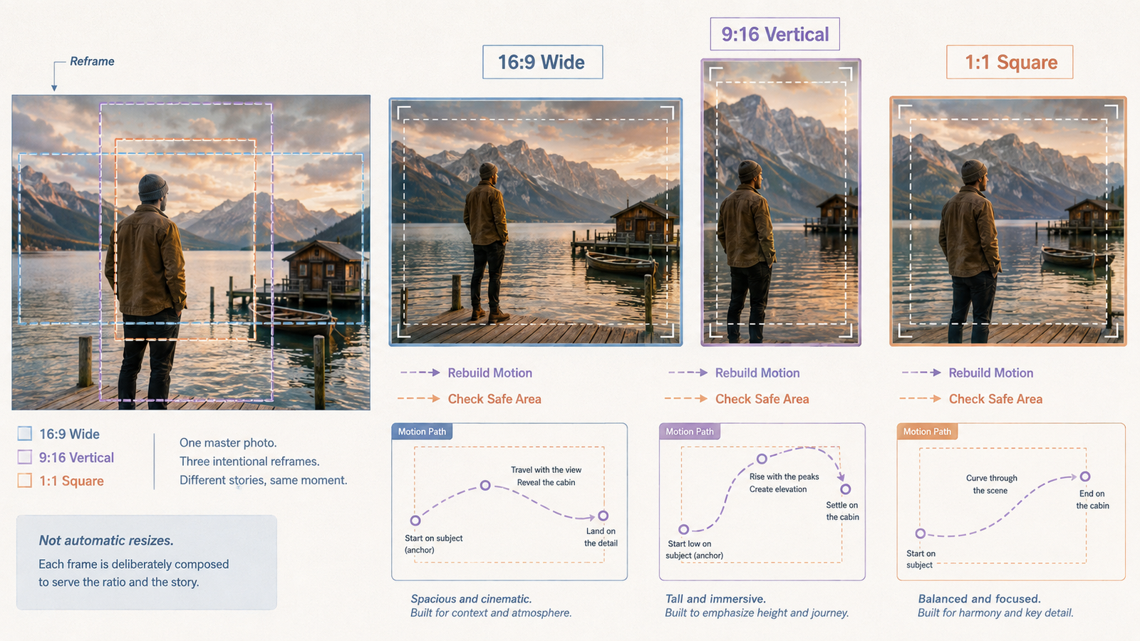 Adjust image aspect ratios and framing on how can i make a photo video with music.