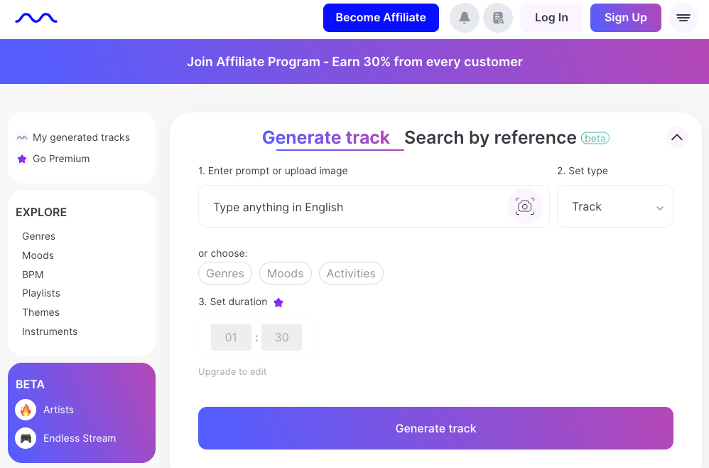 Mubert prompt engine ranked among best ai music generation tools 2026 for creators.