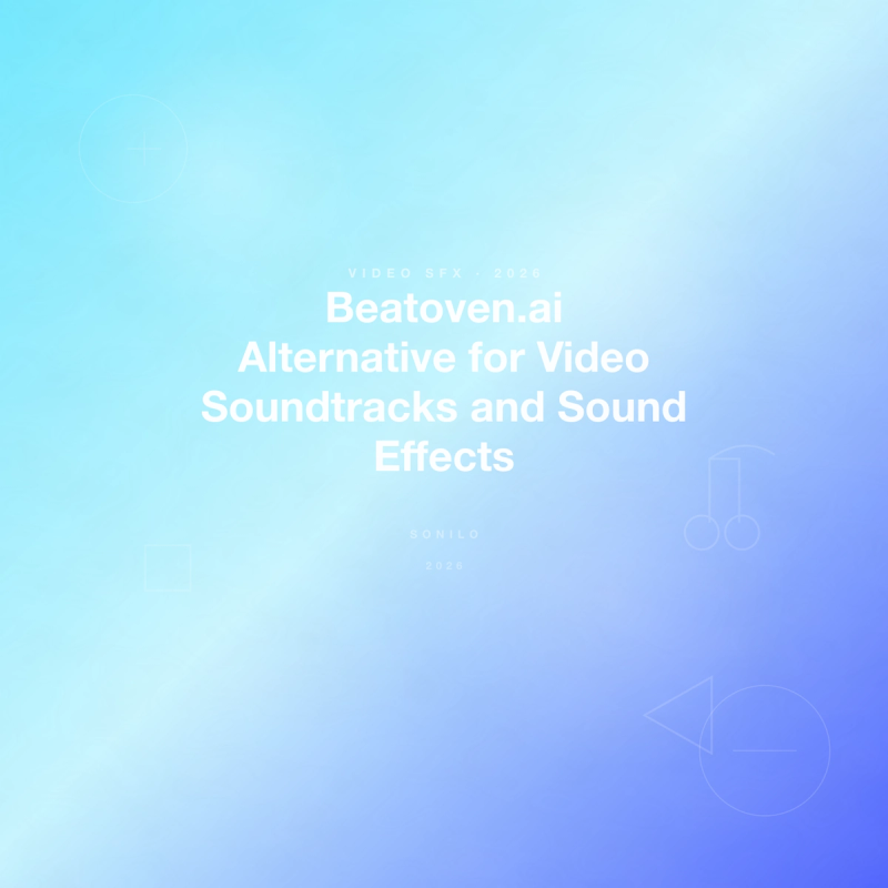 Beatoven.ai Alternative for Video Soundtracks and Sound Effects cover image