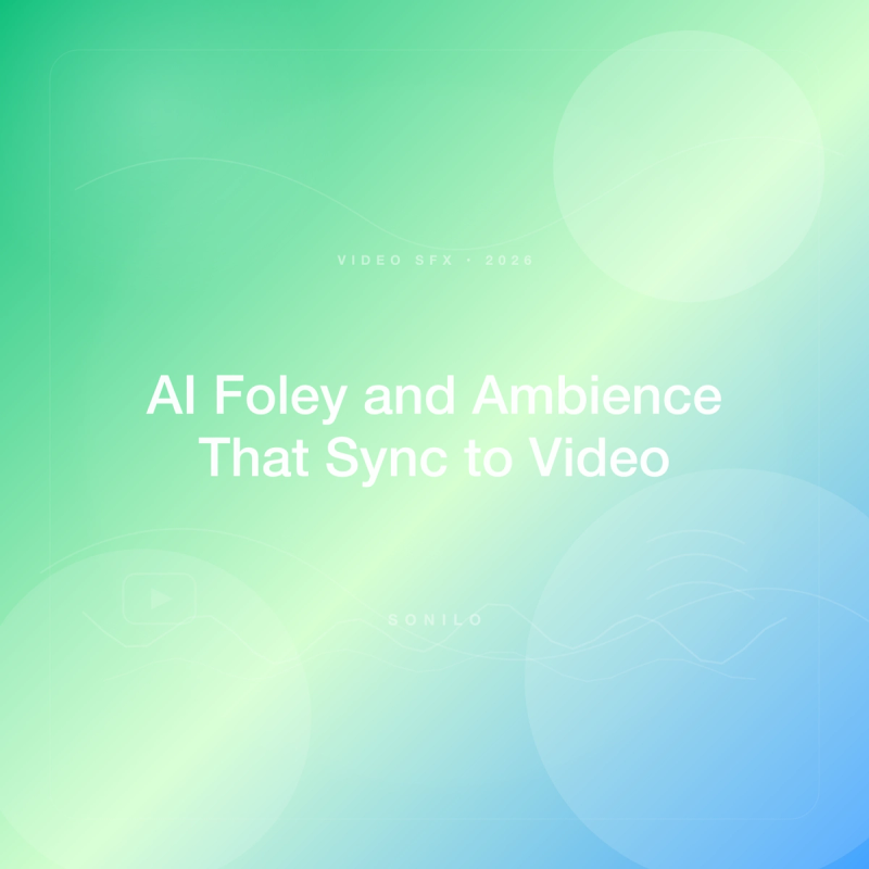 How to Generate Foley, Ambience, and Action Sound Effects That Sync to Video Scenes (AI Tools Guide) cover image