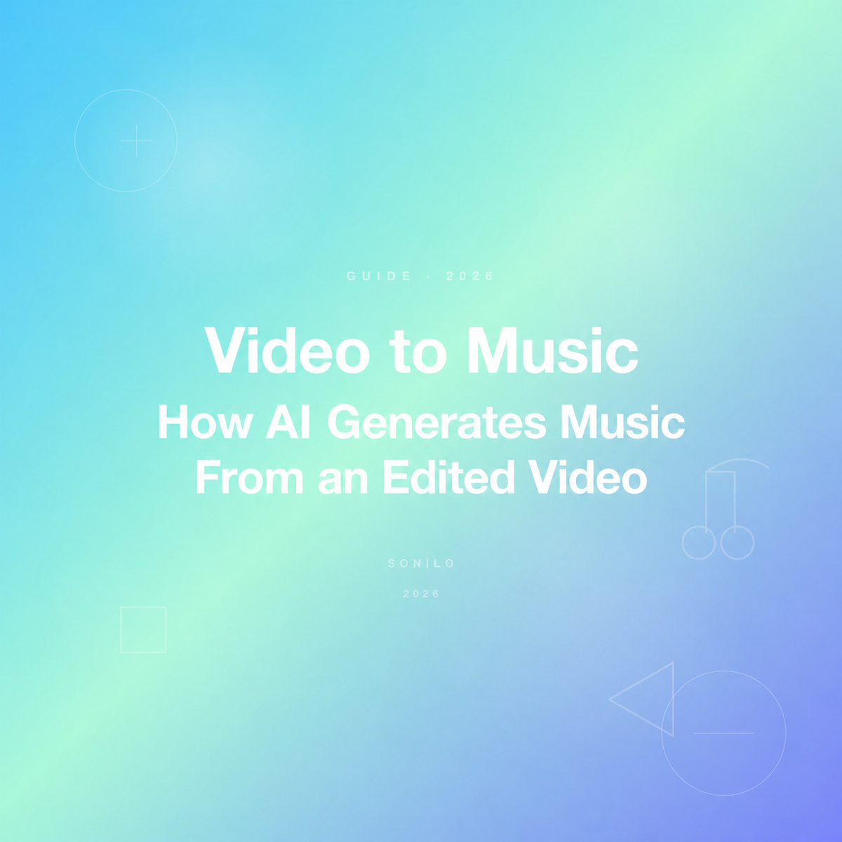 Video to music workflow mapping edited scenes to a generated soundtrack