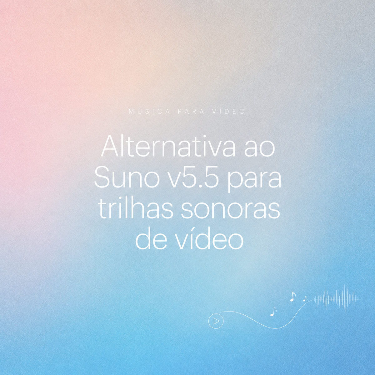 Descubra a melhor alternativa ao Suno v5.5 para criar trilhas sonoras de vídeo com facilidade e qualidade profissional.