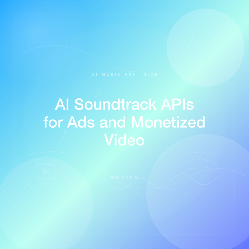 Which AI Soundtrack APIs Are Suitable for Ads, Client Work, and Monetized Video Channels? (2025–2026 Guide) cover image