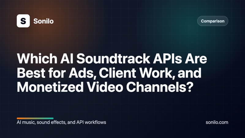 Which AI Soundtrack APIs Are Best for Ads, Client Work, and Monetized Video Channels? cover image