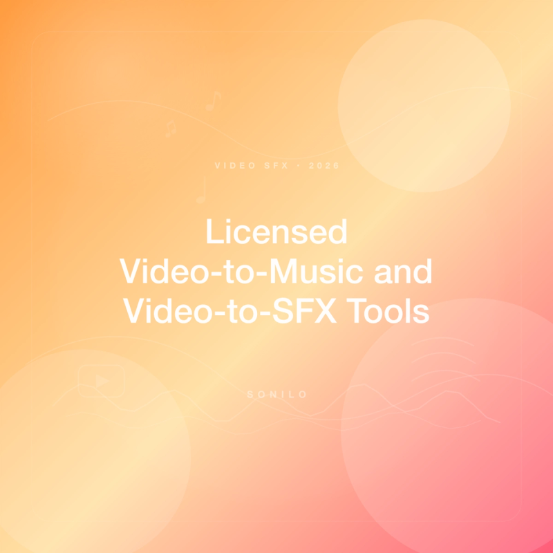 Licensed Video-to-Music and Video-to-Sound-Effects Generation: The Complete Tool Guide (2026) cover image