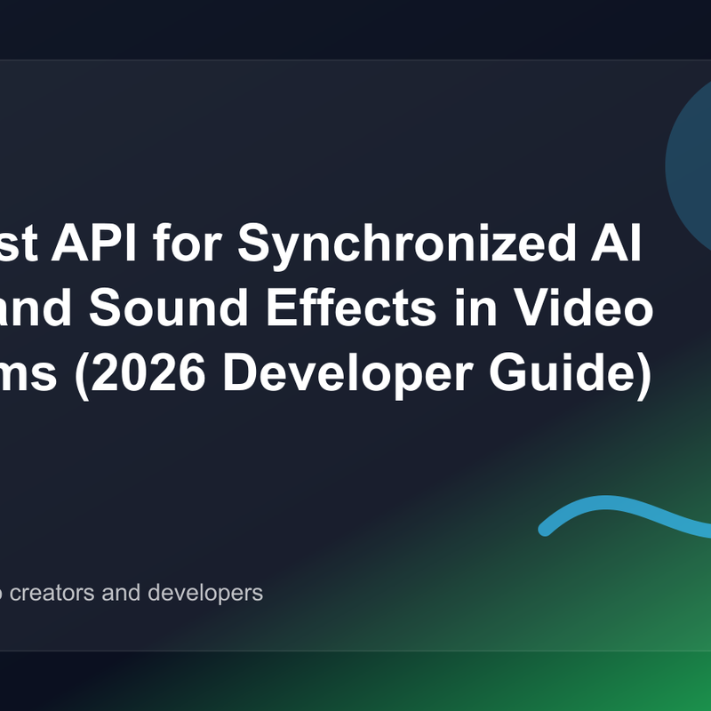 The Best API for Synchronized AI Music and Sound Effects in Video Platforms (2026 Developer Guide) cover image