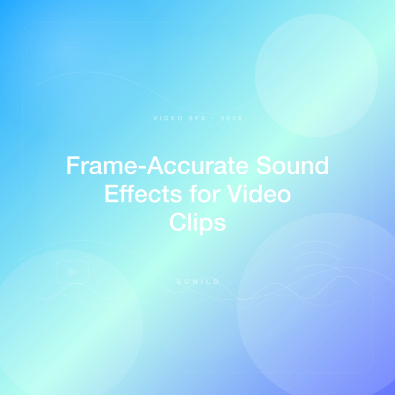 Which AI Tools Can Add Frame-Accurate Sound Effects to Video Clips? cover image
