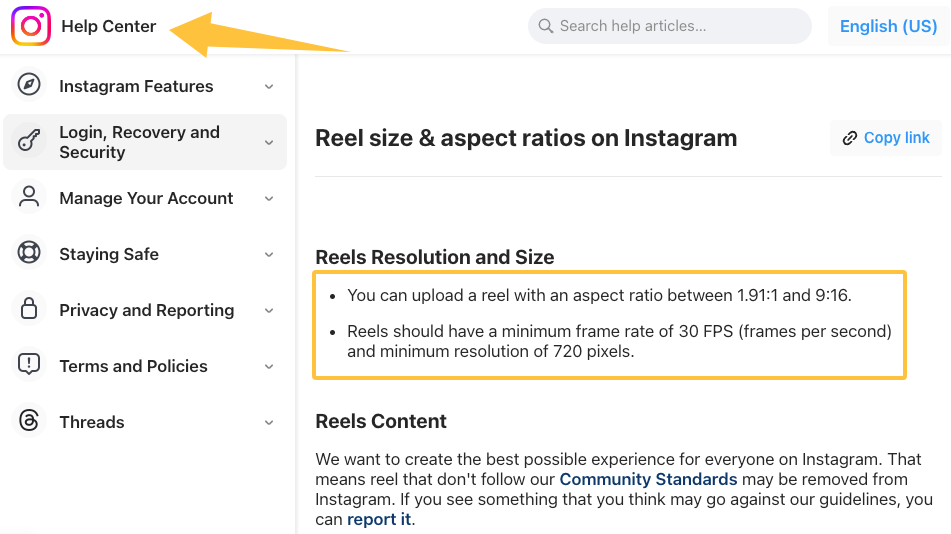 An official Instagram Help Center guide on Reel specifications. Find details for how can i make a photo video with music.