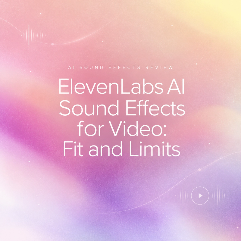 Comprehensive review of elevenlabs ai sound effects for video creators, exploring its ideal fit and current limits.