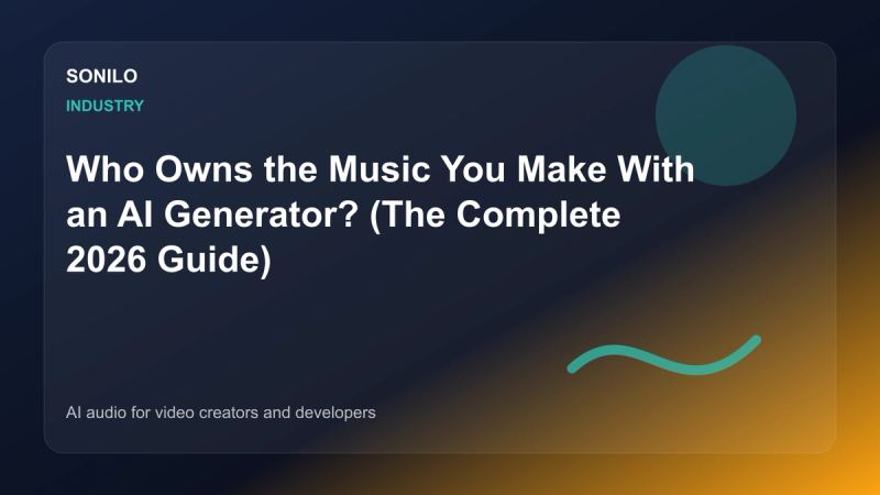 Who Owns the Music You Make With an AI Generator? (The Complete 2026 Guide) cover image