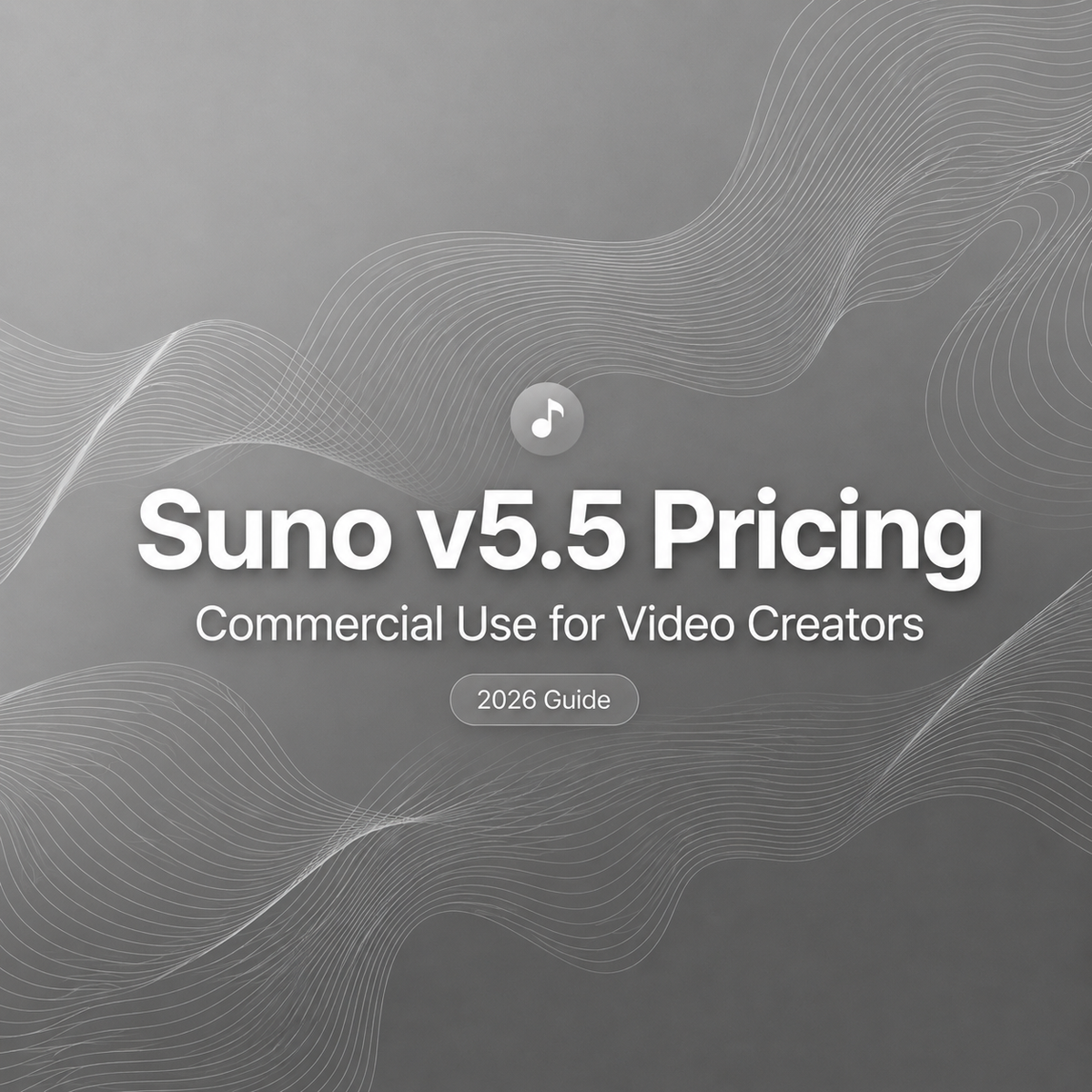 A complete 2026 guide explaining Suno v5.5 pricing and commercial use rights for video creators.
