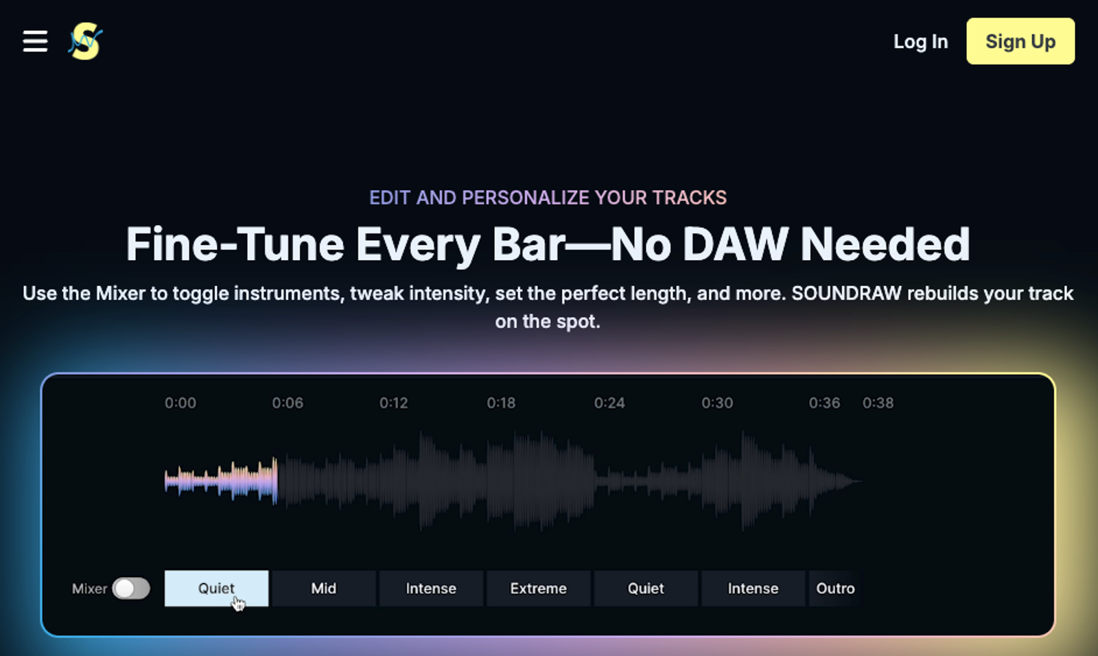 Soundraw editing UI highlighted in best ai music generators for creators 2027 review.