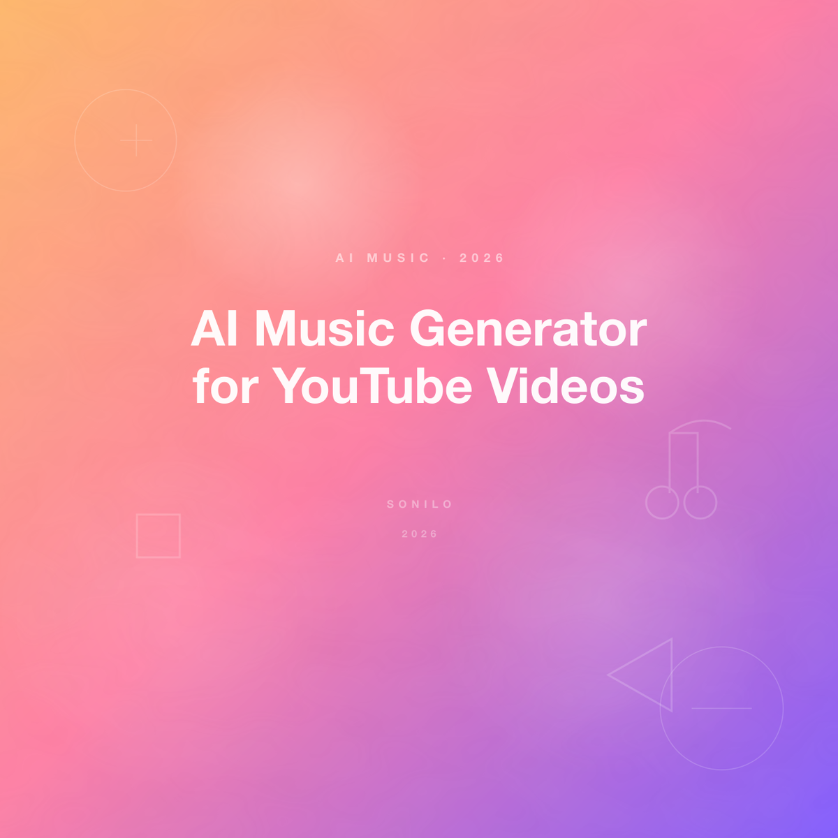 AI Music Generator for YouTube Videos cover image