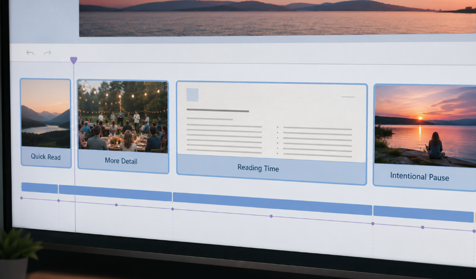 Discover how to make a slideshow with music by adjusting pacing and reading times.