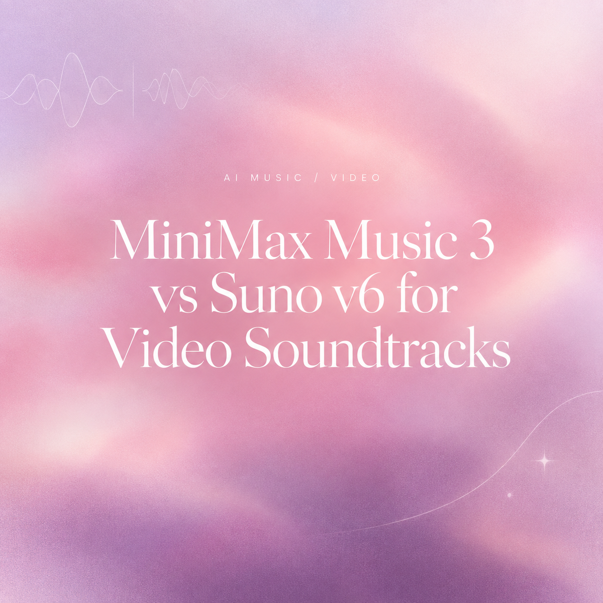 Comparing minimax music 3 vs suno v6 for generating video soundtracks.